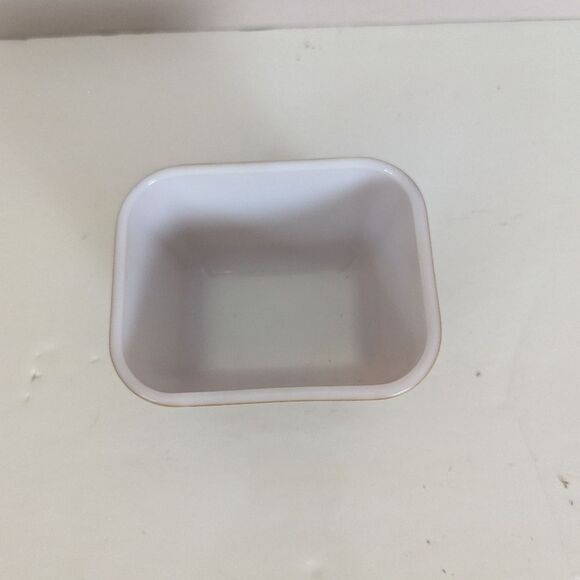 Vintage Pyrex 501-B Refrigerator Dish – Brown & White – 1970s Earth Tones – 1.5 - Picture 2 of 9